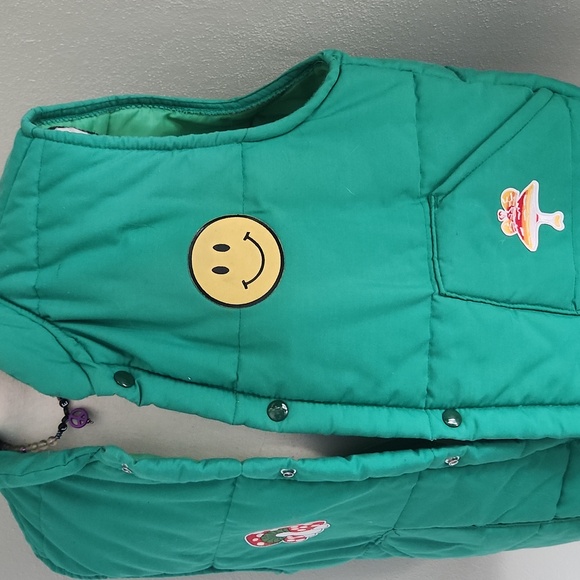 Vintage green puffer vest - Picture 3 of 6